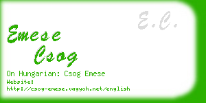 emese csog business card